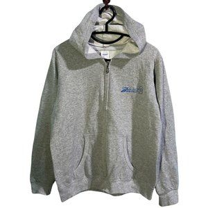 Second Hand Men's Full Zip Hoodie Front Pocket Gray XL